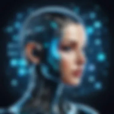 The Role of AI in Social Media Data Interpretation Illustration of AI algorithms in social media analytics