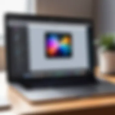 iMovie Editing Tools on MacBook Interface of iMovie on MacBook showcasing editing tools