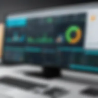 Dashboard Overview of Award Nomination Software A sophisticated dashboard displaying award nomination metrics