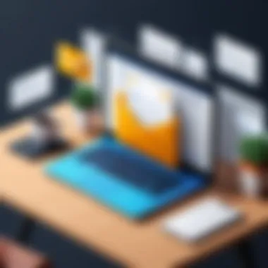 Email Marketing Strategy for E-commerce Strategic email marketing layout showcasing customer engagement tactics.