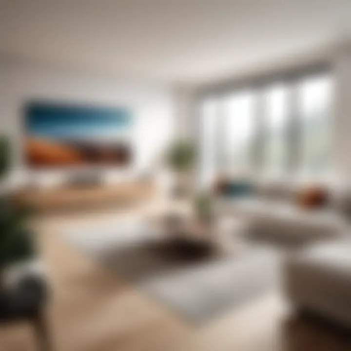 Virtual staging software showcasing a room