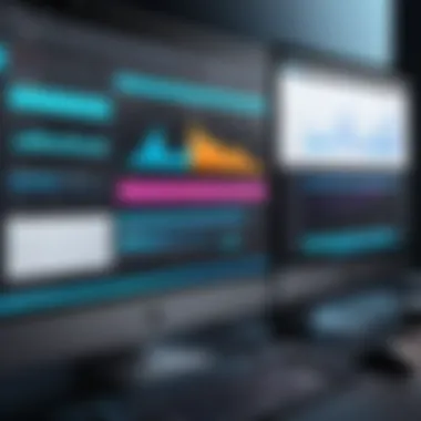 Advanced Video Editing Software Interface Cutting-edge video editing interface showcasing advanced features