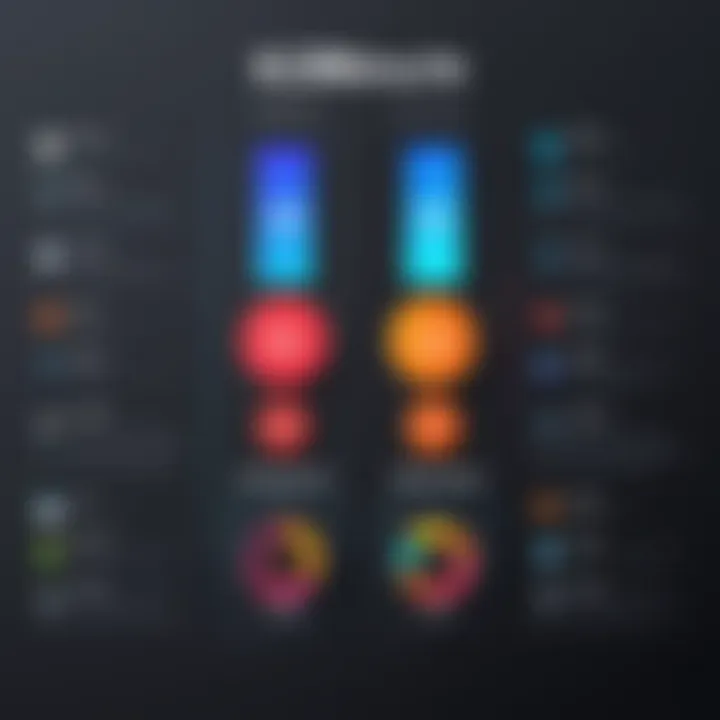 Comparison chart highlighting functionality of Bizowie vs competitors