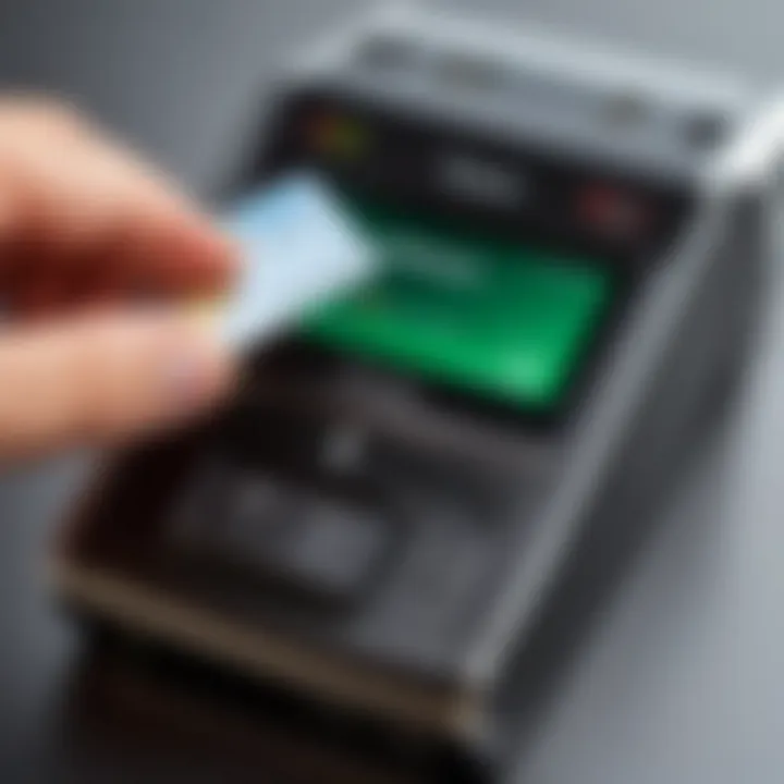 Close-up of Talech card reader features