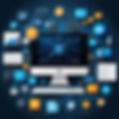 Essential Tools for Data Management Infographic showing various tools for data management.