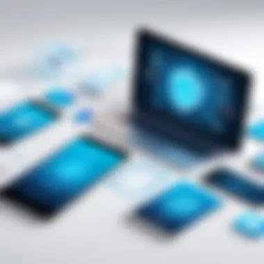 Understanding Mobile Security Solutions An illustration depicting various security solutions for mobile software