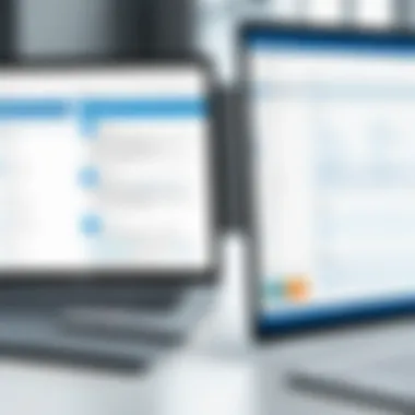 SharePoint Document Management Interface Illustration of SharePoint's document management interface with key features highlighted