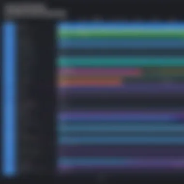 Comparison chart of video editing software features