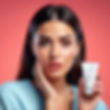 Customer Dissatisfaction in the Beauty Sector An unhappy customer expressing dissatisfaction with a beauty product.