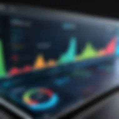 A performance comparison graph showcasing metrics of different VMware server solutions