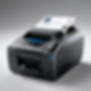 Modern ID Card Printer A modern ID card printer in action
