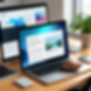 Accessing Course Materials on Various Devices Engaging online course materials displayed on multiple devices