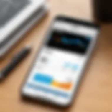 Analytics dashboard from Hootsuite mobile app