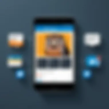 Scheduling Features of Hootsuite Mobile App Visual representation of social media scheduling features