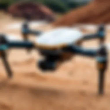 Advanced Sensor Technology Close-up of Kespry drone's advanced sensors
