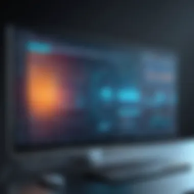 Dynamic Interface of Innovative Software A dynamic interface showcasing innovative software tools