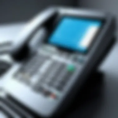 User-friendly interface of an IP phone system Modern IP phone system interface