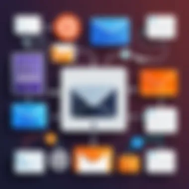 Email Marketing Tools in Hatchbuck vs HubSpot Visual representation of email marketing tools in both platforms