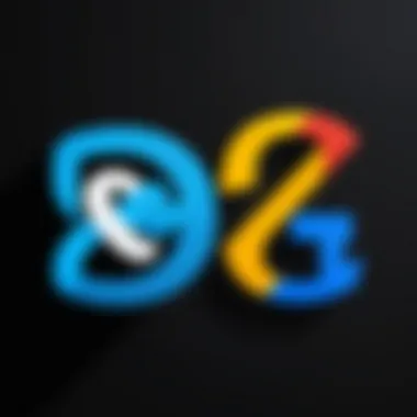 Illustration of Skype logo merging with Google logo