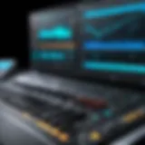 User interface of a digital audio workstation