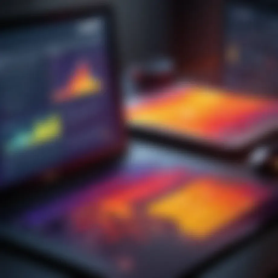 Visual representation of heatmaps showing user interaction on a nonprofit website