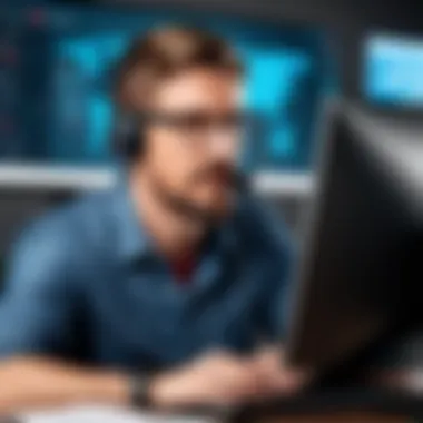 Customer Support Insights Illustration depicting customer support aspects of McAfee VPN