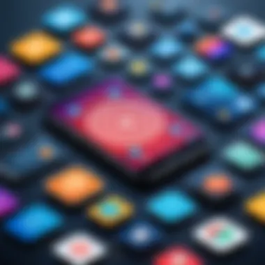 Diverse Targeting Options in Mobile Advertising Graphic illustrating targeting options in mobile ads