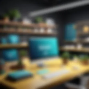 Crafting Visually Appealing Online Experiences A designer crafting an engaging e-commerce website layout.