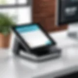 Illustration of Square POS interface on a digital device