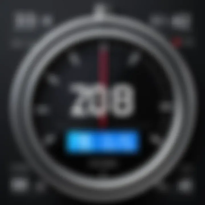 A close-up of a digital timer illustrating efficiency.