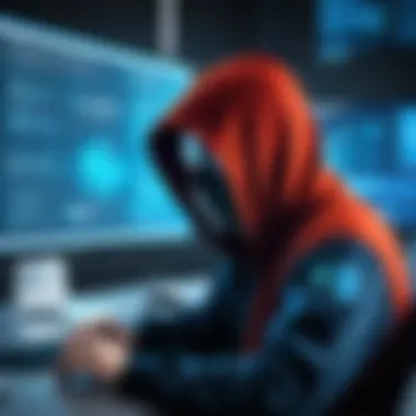 Cyber Threat Awareness Illustration depicting cyber threat awareness